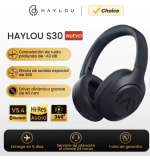 HAYLOU Auriculares Inalámbricos S30 Bluetooth 54 43dB Cancelación Ruido 40mm 80H