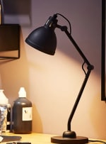 Lámpara de mesa PATRIK Ø14xA45cm negro por 13.50€