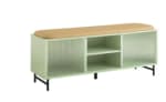 Banc de rangement à chaussure 2 portes coulissantes SoBuy effet bois vert à 59,95€