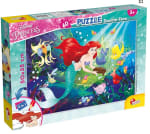 Puzzle 2 en 1, Doble cara con reverso para colorear, Disney La Sirenita, 60 piezas