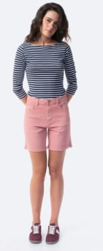 Bermuda denim diseño funcional color rosa por 9.99€