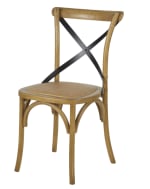 Chaise bistrot en bois de hêtre et bambou Tradition à 99,99€