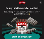 Gratis klene drop 210 gram (Na het vinden van alle dropjes in de app) via Tikkie