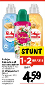Alle Robijn 1+2 gratis bij Vomar
