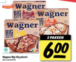 3 Wagner Big city pizza’s voor €6 bij Nettorama