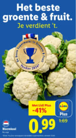 Bloemkool voor €0,99 bij de Lidl