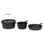 Gietijzeren pannenset 3-delig voor €49 bij de Action