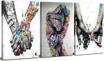 AREBOLO 3 piezas arte mural en lienzo (30 x 40 cm) por 9,99€ en Amazon