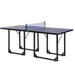 HOMCOM mesa de ping-pong plegable con red 182x91x76 cm azul por 109,34€