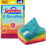 Spontex Microfibre Collection — lot de 8 chiffons 30 x 30 cm pour 3,76€