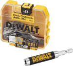 DEWALT DT71511-QZ coffret d'accessoires TOUGHCASE (15 embouts) pour 6,80€ chez Amazon