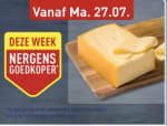Goudse kaas jong 48+ stuk voor €4,99 bij de Aldi