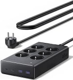 UGREEN 10 EN 1 Regleta Enchufe PD 65W USB C Multiple 6 Tomas AC 3680W 16A por 32.39€