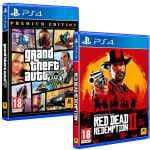 Pack 2 Juegos PS4 - GTA V (Premium Ed.) + Red Dead Redemption 2 por 29.06€