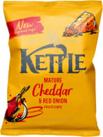 Kettle Mature Cheddar & Red Onion Crisps (130g) for £1.57 at Amazon