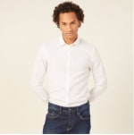 Chemise manches longues blanc homme à 45,99€