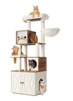 Arbre à Chat Moderne Feandrea avec Cache-litière à 92,99€
