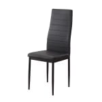 Juego de 6 sillas tapizadas en polipiel negro AliExpress por 76,56€