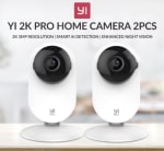 YI Pro Kits 2K Cámara seguridad para hogar Wi-Fi IP Sistema de vigilancia por 12.16€