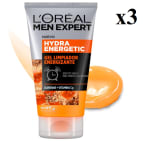 3 x L'Oréal Men Expert Hydra Energetic Gel Limpiador Energizante, 100ml por 9.14€