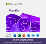 Microsoft 365 Famille 12 mois pour 6 utilisateurs 6T de stockage Onedrive à 116,10€