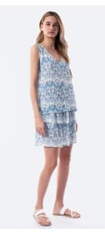 Falda corta con volante y estampado de mujer TEX por 5.99€.