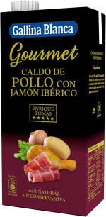 Gallina Blanca Caldo Gourmet de Pollo con Jamón Ibérico 1L por 1,57€