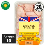 Sainsbury's 2kg British Fresh Chicken Skin on Thighs for £4 at Sainsbury's