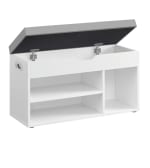 VASAGLE Banco Zapatero Negro Ébano por 40,28€