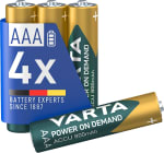 VARTA Piles rechargeables AAA 800 mAh, lot de 4 pour 3,74€ chez Amazon