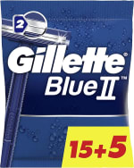 Maquinillas de afeitar desechables Gillette Blue II pack 20 unidades por 5,70€