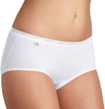 Sloggi Basic+ Midi 4P dames onderbroek (4-pack) voor €22,49 bij Amazon