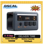 OSCAL PowerMax1800SE Draagbare Powerstation 1800W voor €335,99 bij Aliexpress