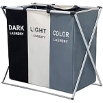 MUZENS 135L Cesta para Ropa Sucia plegable de 3 compartimentos por $199 en Amazon