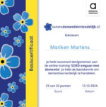 Gratis zakje vergeet-mij-nietjes bij gratis online training GOED omgaan met dementie