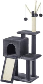 Feandrea Árbol de Gatos 2 en 1 con 3 postes con pelotas de felpa por 22.99€