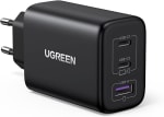 Ugreen 65W Fast Wall Charger, USB-A & 2 x USB-C voor €20,86 bij Amazon