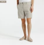 Bermuda chino 100% lin - Beige à 39,99€