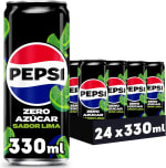 Pepsi zero Lima (24 x 330 ml) por solo 16,08€