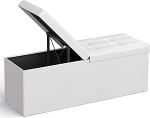 SONGMICS Puff Almacenaje on Tapa Plegable, Capacidad de 120 L por 26.34€