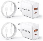 RAVIAD 30W Cargador USB C Carga Rápida 2Pack GAN Tipo C y 2M Cable por 12.79€