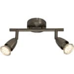 Brilliant plafonnier Amalfi LED 2x GU10 3 W 250 lumen rvs voor €6,90 bij Gamma