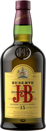 J&B Reserve Aged 15 Years (700 ml) por 19,90€ en Amazon