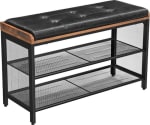 VASAGLE Gewatteerde schoenenbank met 2 roosterplanken voor €35,99 dmv code bij Songmi