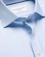 Chemise texturée à rectangles extensible sans repassage à 29,95€