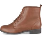 Bottines COGNAC Femme motif Uni Lacets PHILOV à 8€