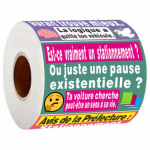 Autocollants d'avertissement de stationnement français amusants à 0,99€