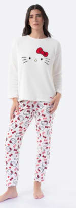 Pijama dos piezas de tacto suave de Mujer Hello Kitty SANRIO por 7.99€