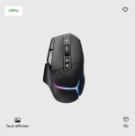 Souris de jeu sans fil LIGHTSPEED avec LIGHTSYNC RVB G502 X PLUS à 109,99€