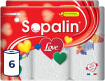 6 Rouleaux de Essuie-tout cuisine Sopalin Love à 5,52€